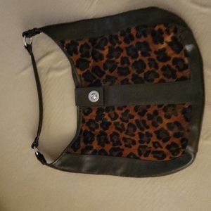 Wilson Leather and Animal Print Purse